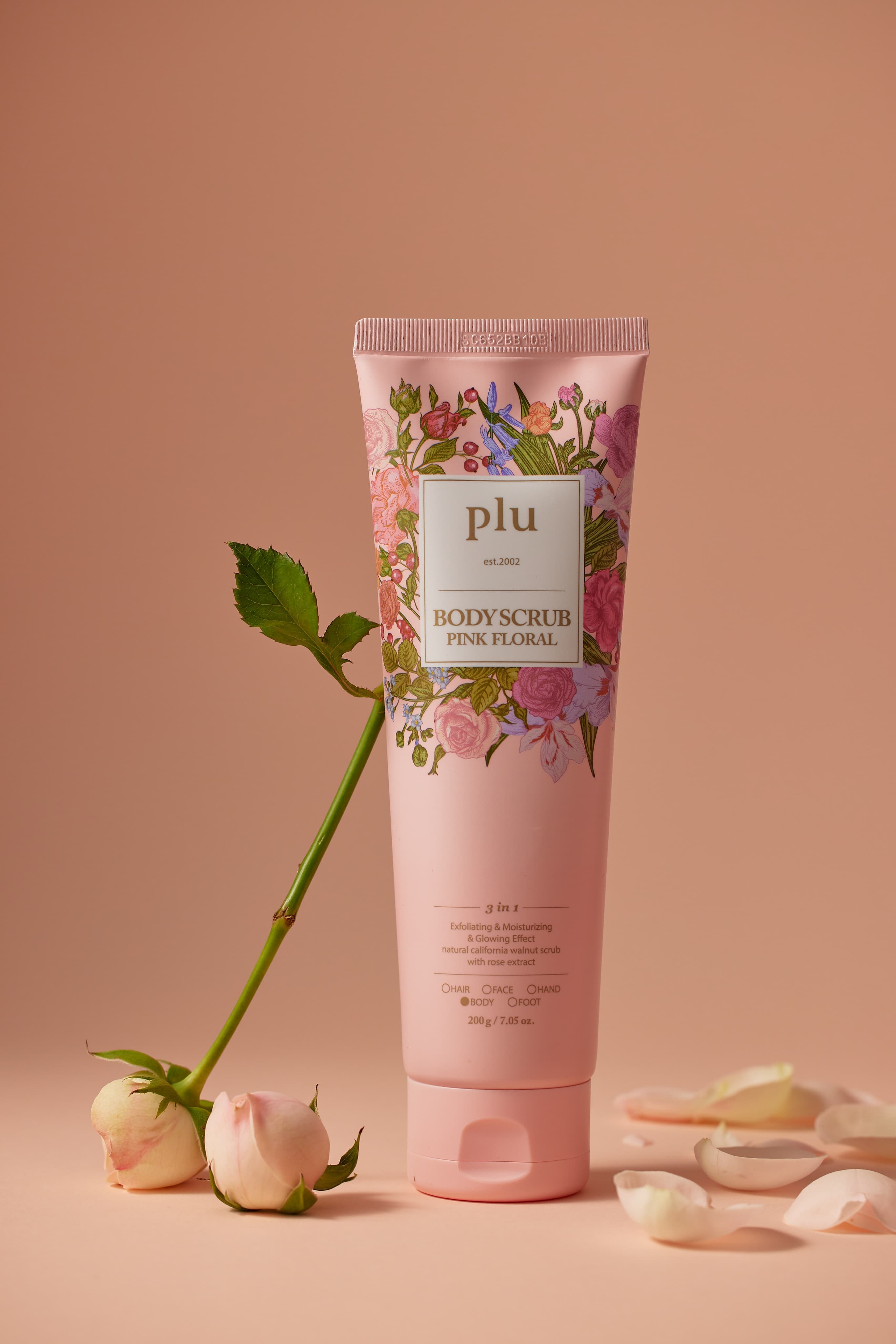 PLU Body Scrub Pink Floral