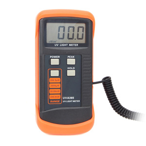 Portable handheld digital uv intensity light meter