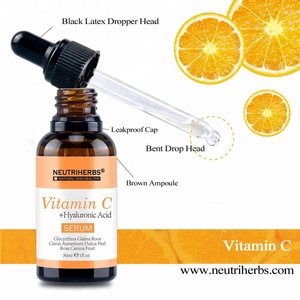 Private Label Moisturizing Firming Vitamin C Serum With Hyaluronic Acid For Skin Beauty Care Face Serum