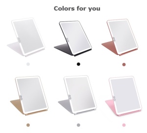 professing cosmetic led lighted Touch sensor switch 1000mah makeup mirror with light