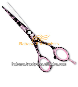 Razor Edge Plasma Coated, Paper Coated, Multi Color Hair Saloon Shears / Scissor with adjustable tension and finger inserts