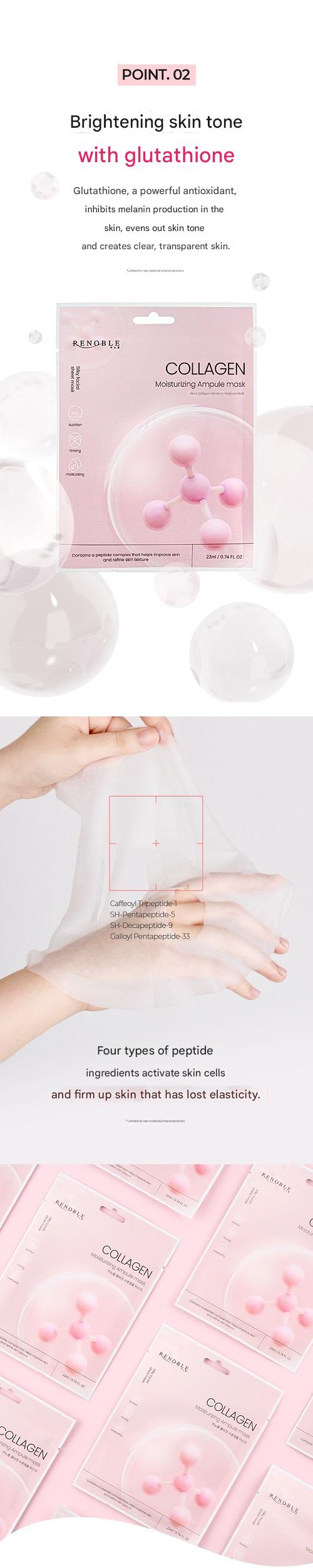 RENOBLE  Moisturizing Ampule mask (collagen) 22ml 