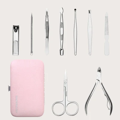 Spot Girls&prime; 9-Piece Stainless Steel Nail Enhancement Tools