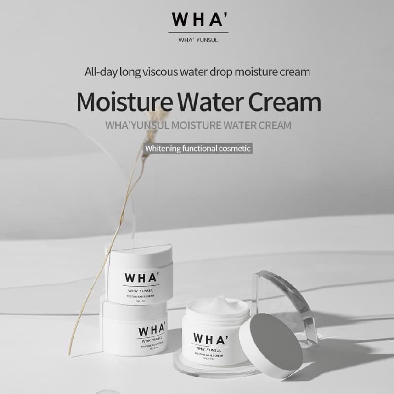 WHAYUNSUL MOISTURE WATER CREAM ,, anti-sebum p, whitening cream, anti-inflammatory action for men an