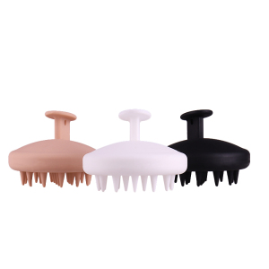 Wholesale Customized Head Scalp Massager Comb Silicone Baby Hair Shampoo Brush