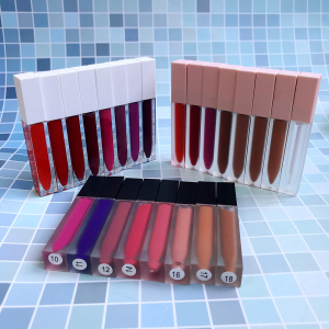 50pcs Custom Matte Liquid Lipstick Nude Shiny Lipgloss Pigment Multi Tubes  Make Your Own Lips Makeup Private Label