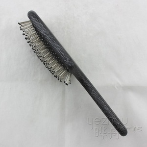 Wooden Massager hair Afro combs with rubber C15018