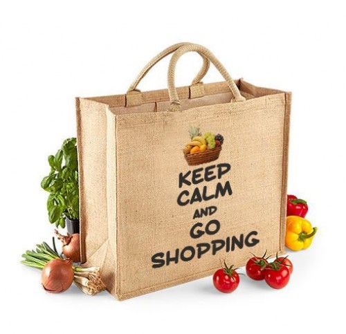 Jute Shopping Bag, Grocery Bag, Promotional Shopping Bags
