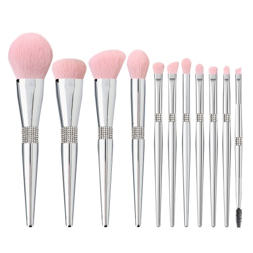 Shiny 11pcs Diamond Makeup Brush Set