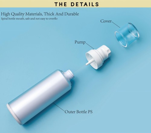 Double Layer PS/PET Skincare Bottle Set (OYS-A03) - 30ml/50ml/80ml/100ml/120ml, Stock Cosmetic Packaging Bottles & Jars