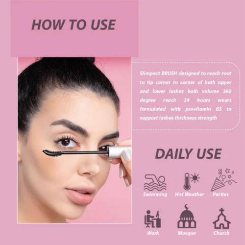 IDA Beauty Subtle Lash Luxuries black Mascara| Smudge-Proof, 24-Hour Wear | Volumizing & Lengthening Mascara with Waterproof Formula | Vitamin-Enriched, Vegan, Halal, Cruelty-Free