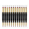 Self-owned brand custom logo matte lip liner best-selling lip liner, dual-end, waterproof, long-lasting, moisturizing, non-bleaching hook lip liner