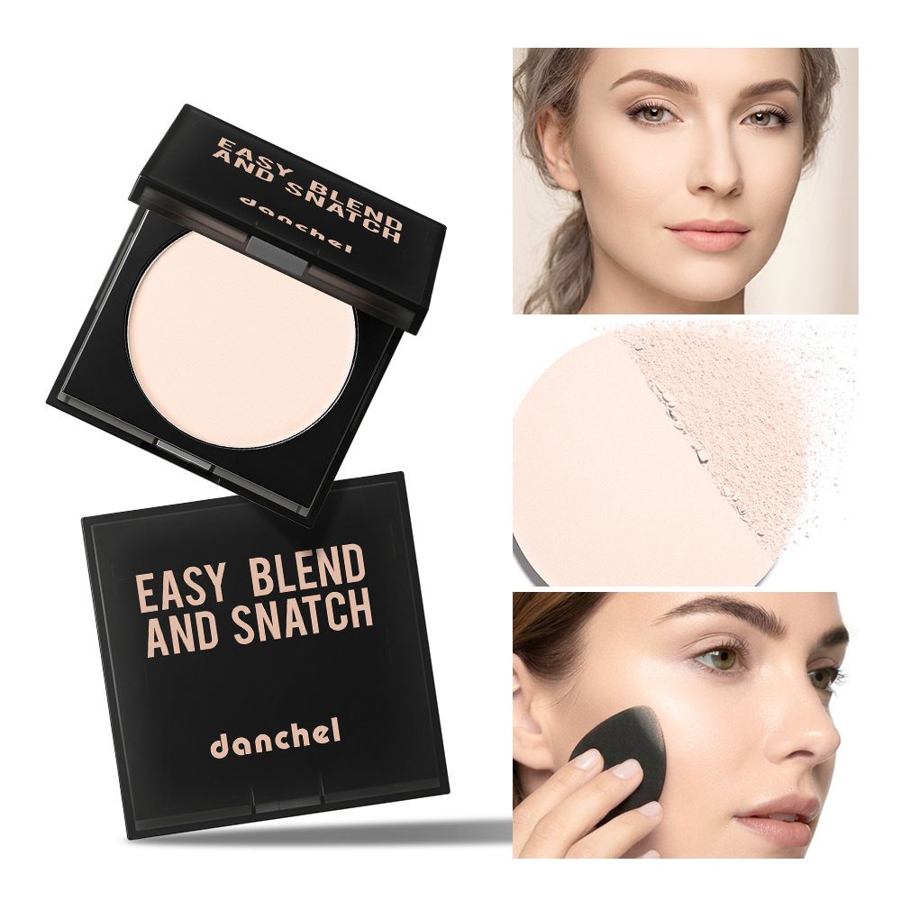 Matte Oil‑Control Pressed Setting Powder Palette, Waterproof Sweatproof, Long‑Wear Brightening Finishing Powder for Facial Makeup