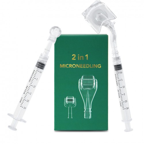 Microneedle Aqua Roller | Aqua Roller With Syringe - DermaRollingSystem.com