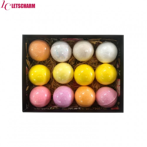OEM/ODM Custom 12pcs Bath Beads Gift Set Natural Essential Oil Crystal Tea Flavors Custom Colors for Kids
