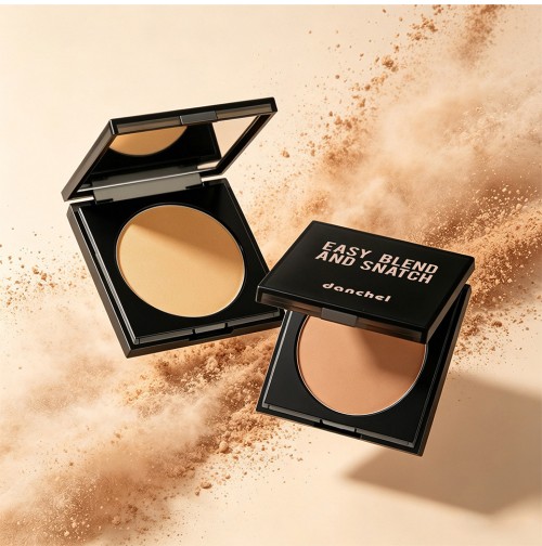 Matte Oil‑Control Pressed Setting Powder Palette, Waterproof Sweatproof, Long‑Wear Brightening Finishing Powder for Facial Makeup