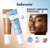 Travel Size Brightening Bronzing Serum Kit, Moisturizing Self‑Tanning Drops, Nourishing Skin Glow for Face & Body Use