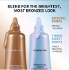 Travel Size Brightening Bronzing Serum Kit, Moisturizing Self‑Tanning Drops, Nourishing Skin Glow for Face & Body Use