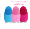 Ultrasonic Facial Cleansing Brush / Waterproof Electric Silicone Cleansing Instrument