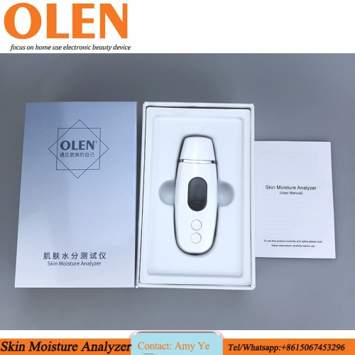 Portable skin moisture detector for personal skin oil moisture test mosture analyzer