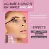 IDA Beauty Subtle Lash Luxuries black Mascara| Smudge-Proof, 24-Hour Wear | Volumizing & Lengthening Mascara with Waterproof Formula | Vitamin-Enriched, Vegan, Halal, Cruelty-Free