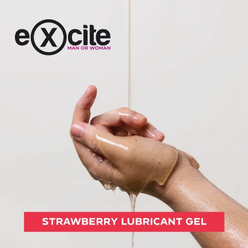 Strawberry Lubricant Gel 100ml, Intimate Water-Based lubricants that helps alleviate dryness and intimate disconfort. Promte a greater enjoyment and intensity. Excite Man or Woman