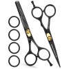 Custom Stainless Steel Sharp Slim Barber Scissors Makeup Scissors Beauty Small Straight Eyebrow & Beard Hair scissors