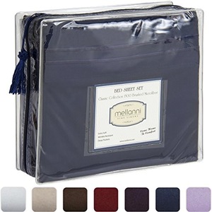 1500TC 100% egyptian cotton sheet set bed in a bag