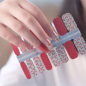 2019 New Hot Selling Nail Polish Stickers, 16pcs/strips Nail Wrap, Nail Art Supplier