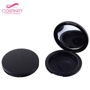 2019 trending products round two-layer makeup empty foundation compact case loose powder case with mirror