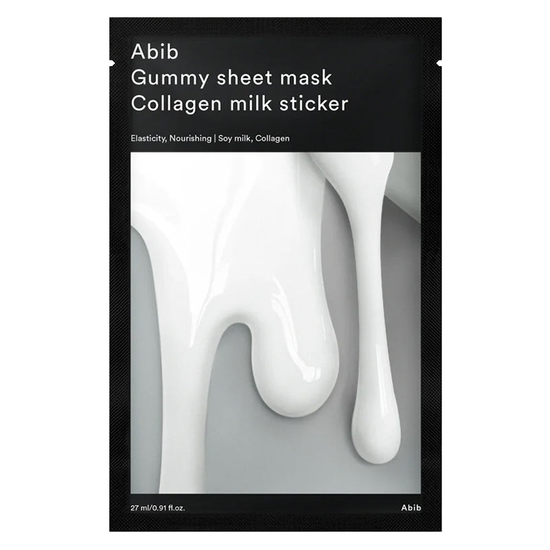 (ABIB) Gummy Sheet Mask Collagen Milk Sticker 27ml
