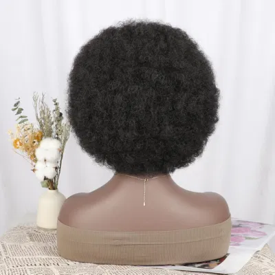 Afro Curly Glueless Wear and Soft Black Afro Puff Wigs