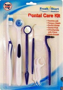 All-Around Teeth Flossing Tools For Teeth Whitening And Oral Hygiene With Mirror Tongue Cleaner Brush Floss Pick Stain
