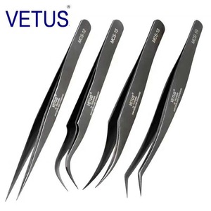 B Personalized Eyebrow Tweezers Stainless Pointed Tip Satin Finish Eyelash Extension Tweezers Manicure Beauty Implements