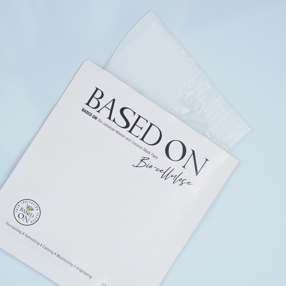 BASED ON  Bio-celluouse Miseon and Coconut Mask Pack  23g*5sheets_skin care, mask, mask sheet