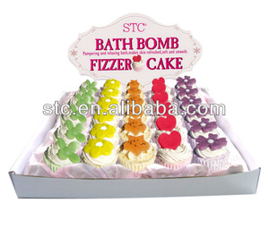 Beauty bath fizzer soap cupcake wholesale for christmas sale