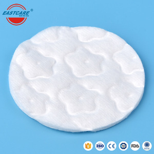 Beauty facial cleansing spunlace round facial cosmetic absorbent natural pure round organic cotton pads