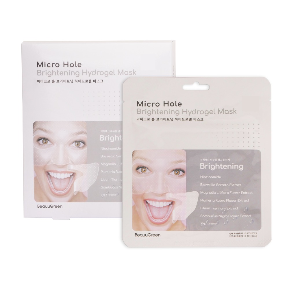(BeauuGreen) Micro Hole Brightening Hydrogel Mask 30g