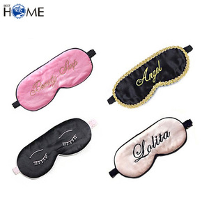 Custom Printed Private Label Silk Satin Travel Sleep Eye Mask