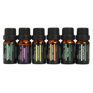 Custom Private Label Perfume Fragrance Oil, 10ml/bottle Essential oil set, Custom Box Aromatherapy Essential Oils with 6 Scents