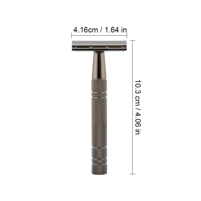 D653 Double Edge Classic Three Pieces Design Metal Razor Zero Waste Wet Shaver Safety Razor