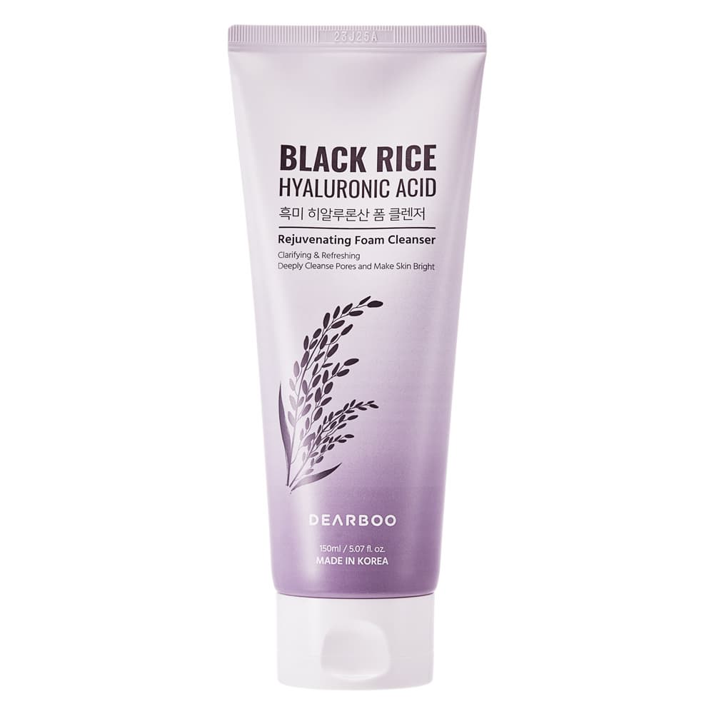 DEARBOO BLACK RICE HYALURONIC ACID REJUVENATING FOAM CLEANSER