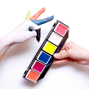 Easy Wash Acrylic Resin Body Art Painting The bride modeling colour make up body painting