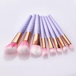 Factory Price Synthetic Hair 8 pcs Nylon Hair Nail Brush Makeup Brush Set Makeup tools