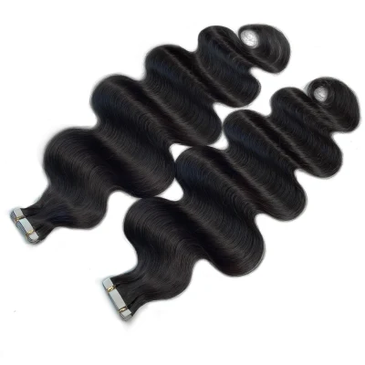 Fblhair Straight PU Tape Ins Body Wave Human Hair Extensions
