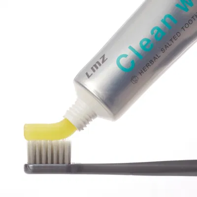 Free Sample OEM Private Label Fluoride Free Gum Bleeding Anti-Sensitive Whitening Herbal Salted Toothpaste