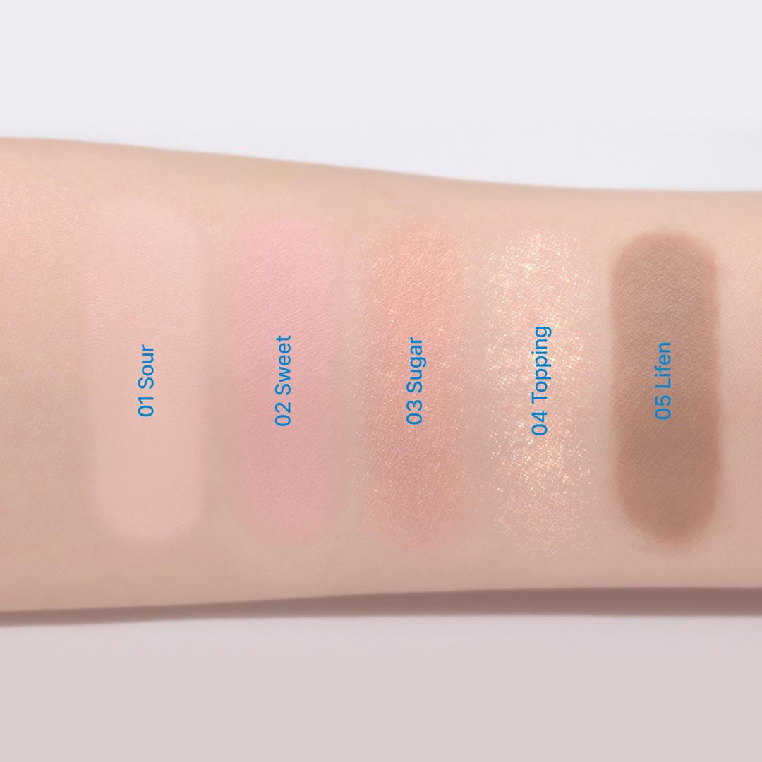 (Fwee) Pocket Eye Palette [Ep02 Yogurt Peach] 6.6g
