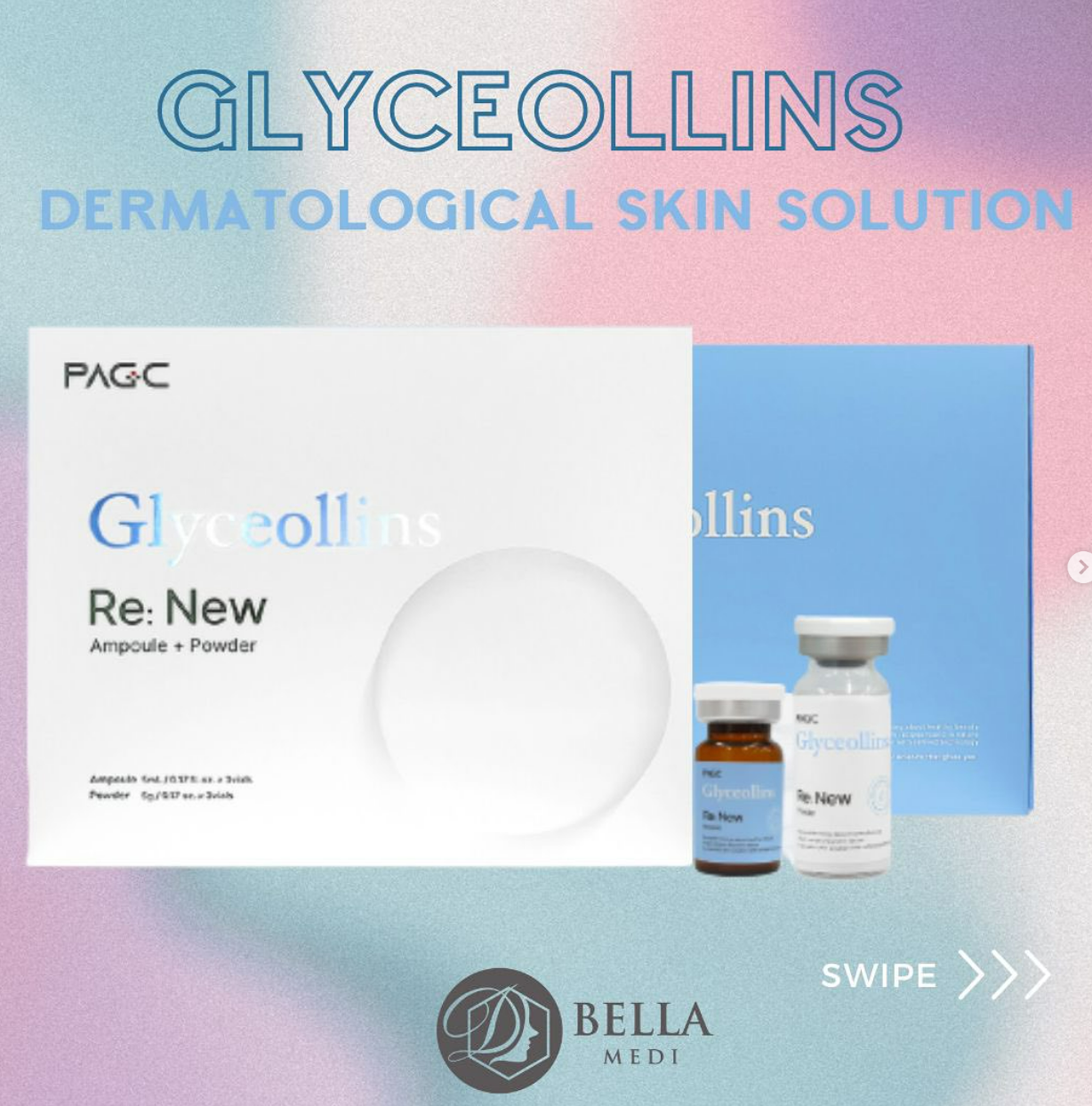 GLYCEOLLINS, New dermatological skin improvement :Brightening, Collagen Revitalizing 
