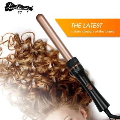 Hair Styling Tools 5 in 1 Interchangeable Curling Iron 3 Barrel Waver Wand Rotating Ceramic Hair