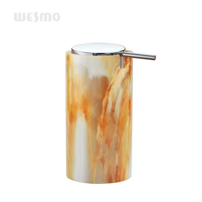 Hot Sale Marble Look Polyresin Bathroom Accessory Sets/Soap Dispenser